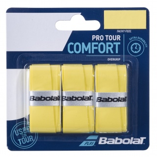 Babolat Overgrip Pro Tour (Komfort) 0.6mm słoneczny żółty 3 szt.